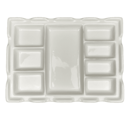 Godê de Porcelana Grande 08 Cavidades SFA112