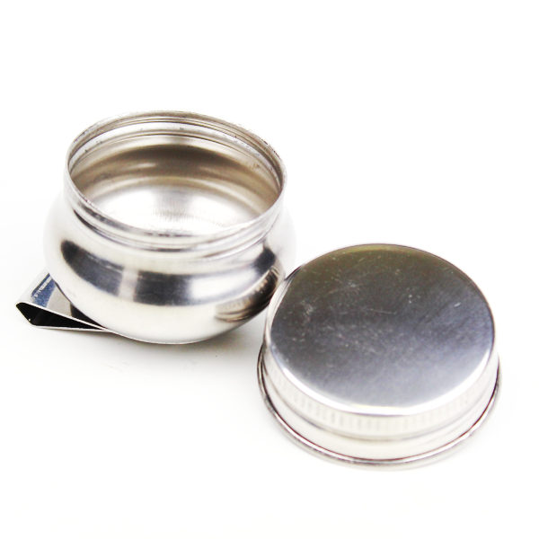 Godê de Aço Inox Simples Tampa com Rosca 15006