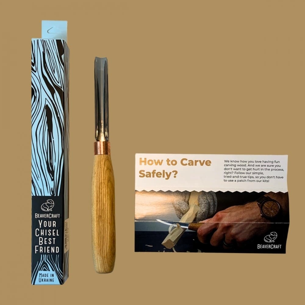 Goiva para Entalhe Beaver Craft Profissional Sweep Nº9