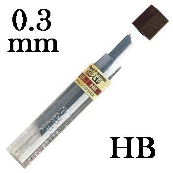 Mina Grafite Pentel 0.3mm HB