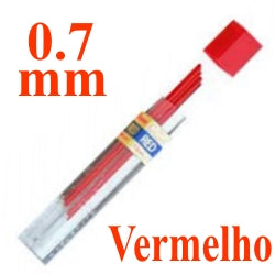 Mina Grafite Pentel 0.7mm Vermelho