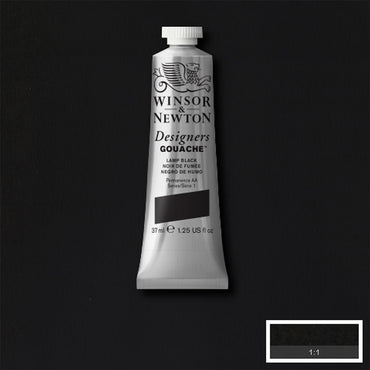 Tinta Guache Winsor & Newton Designers 37ml S1 337 Lamp Black