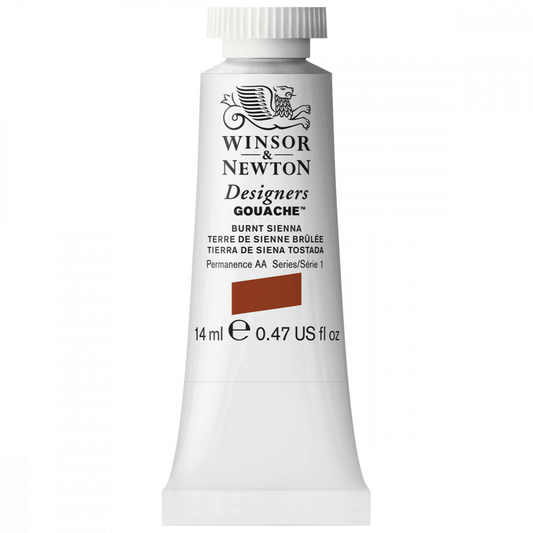 Tinta Guache Winsor & Newton Designers 14ml S1 074 Burnt Sienna
