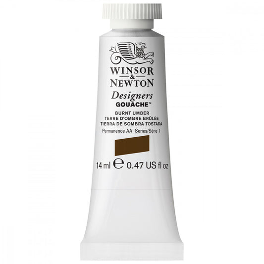 Tinta Guache Winsor & Newton Designers 14ml S1 076 Burnt Umber