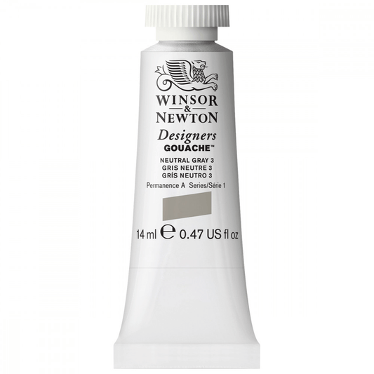 Tinta Guache Winsor & Newton Designers 14ml S1 436 Neutral Grey 3