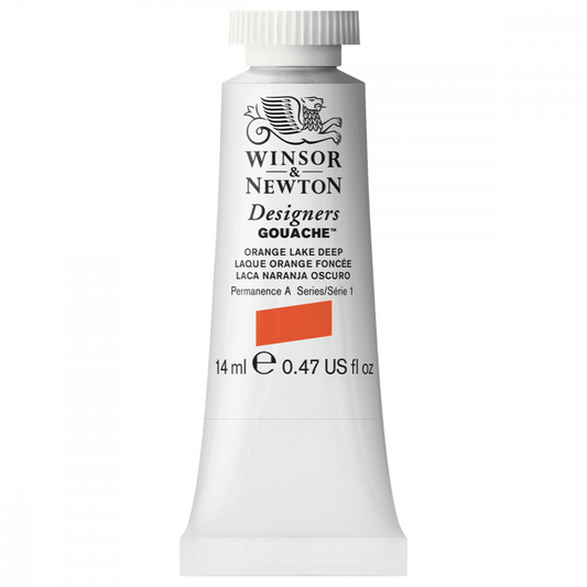 Tinta Guache Winsor & Newton Designers 14ml S1 452 Orange Lake Deep
