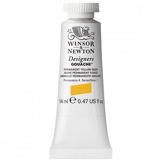 Tinta Guache Winsor & Newton Designers 14ml S1 508 Permanent Yellow Deep