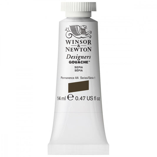 Tinta Guache Winsor & Newton Designers 14ml S1 609 Sepia