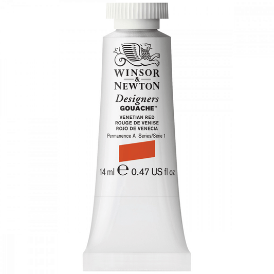 Tinta Guache Winsor & Newton Designers 14ml S1 678 Venetian Red