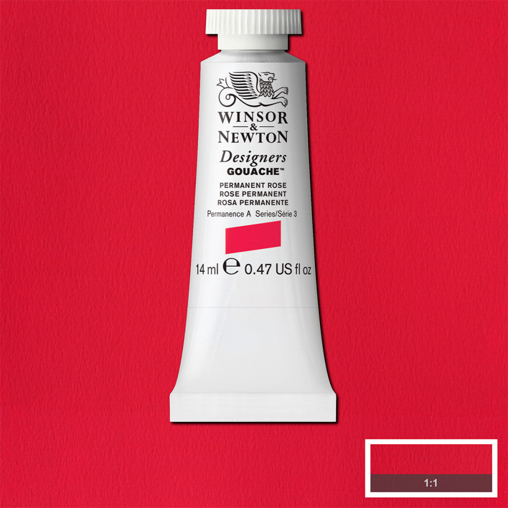 Tinta Guache Winsor & Newton Designers 14ml S3 502 Permanent Rose