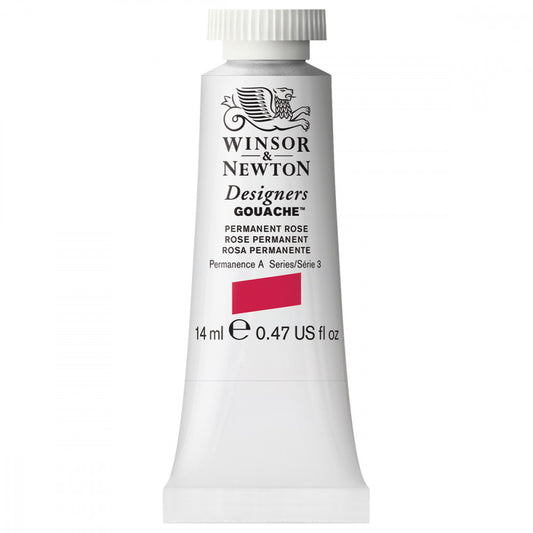 Tinta Guache Winsor & Newton Designers 14ml S3 502 Permanent Rose