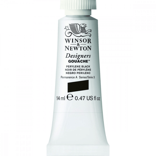Tinta Guache Winsor & Newton Designers 14ml S3 505 Perylene Black