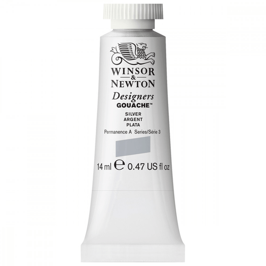 Tinta Guache Winsor & Newton Designers 14ml S3 617 Silver