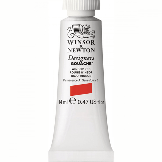 Tinta Guache Winsor & Newton Designers 14ml S3 726 Winsor Red