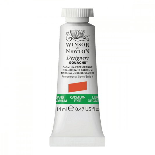 Tinta Guache Winsor & Newton Designers 14ml S4 899 Cadmium Free Orange