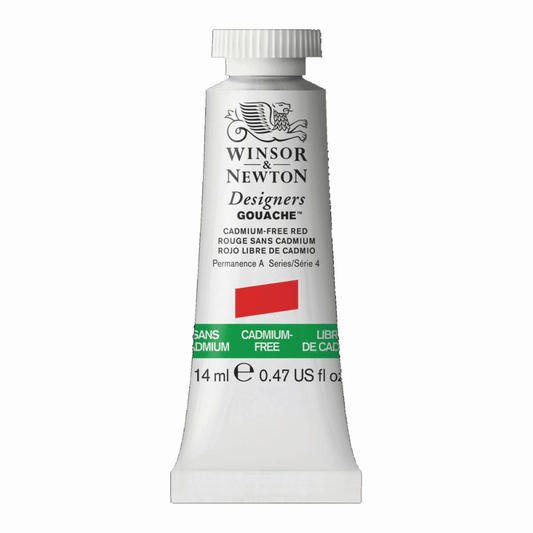 Tinta Guache Winsor & Newton Designers 14ml S4 901 Cadmium Free Red
