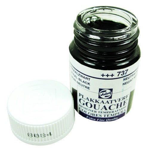Tinta Guache Para Caligrafia Talens 16ml 737 Neutral Black