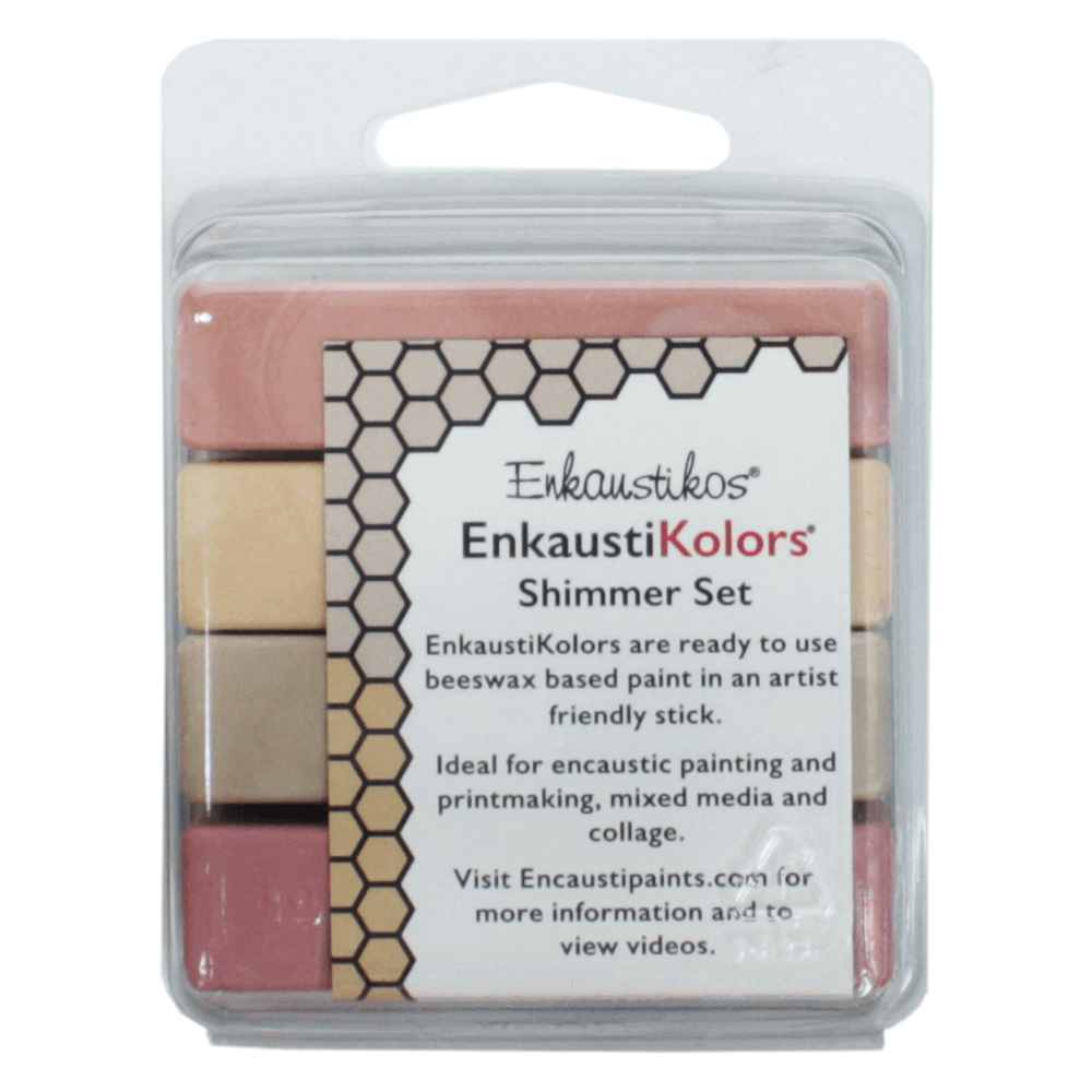 Kit Encaustica Cores Cintilantes 4 Cores Enk5654 Enkaustikos