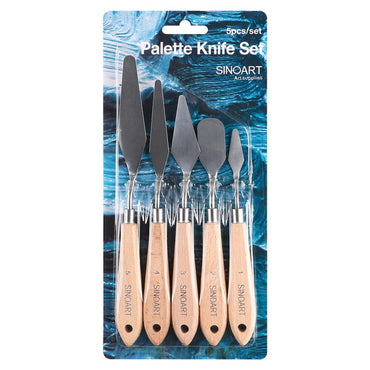 Espátulas de Aço Para Pintura Sinoart 05 Unidades