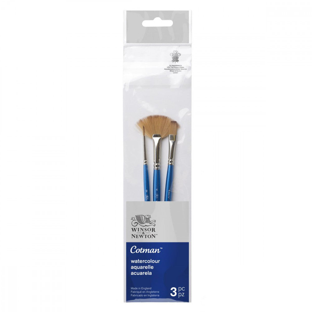 Kit Pincéis Winsor & Newton Cotman Aquarela 3 Unidades