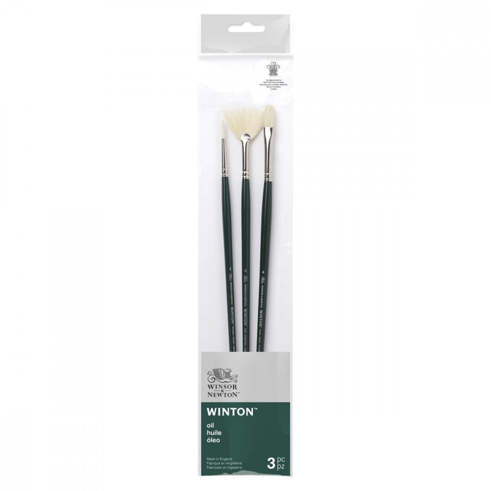 Kit Pincéis Winsor & Newton Winton 3 Unidades 5990610