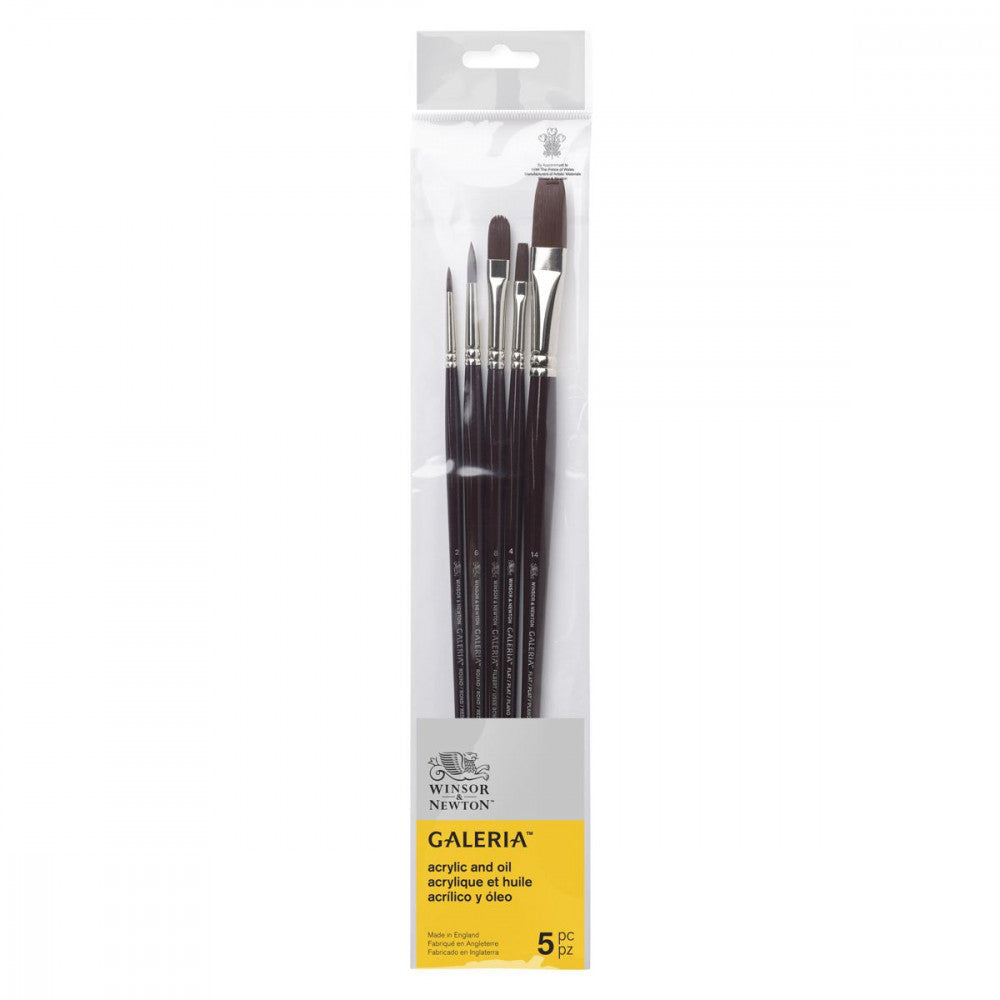 Kit Pincéis Winsor & Newton Galeria 5 Unidades 5790611
