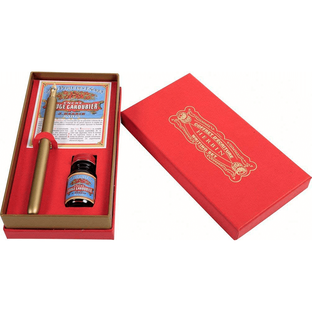 Conjunto de Caligrafia Herbin Vermelho