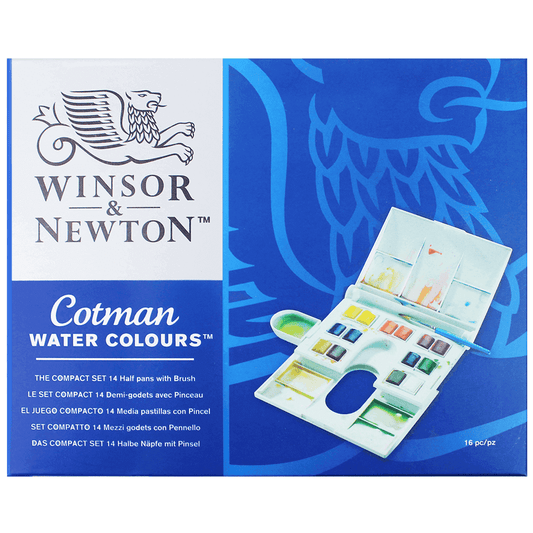 Aquarela Winsor & Newton Cotman Compact Set 14 Cores