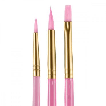 Kit de Pincéis Pintura Facial Snazaroo Reeves 3 Unidades