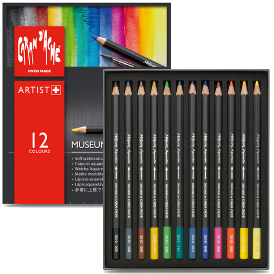 Lápis Aquarela Caran d'Ache Museum 12 Cores