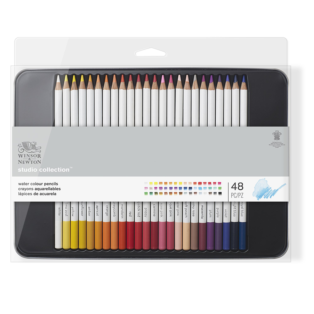 Estojo Lápis Aquarelável Winsor & Newton 48 Cores