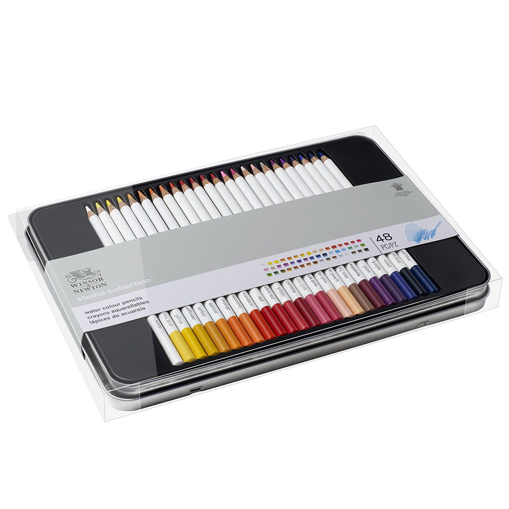 Estojo Lápis Aquarelável Winsor & Newton 48 Cores
