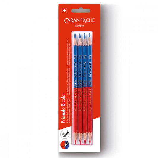 Lápis Aquarelável Caran D'Ache Prismalo Bicolor 4 Unidades
