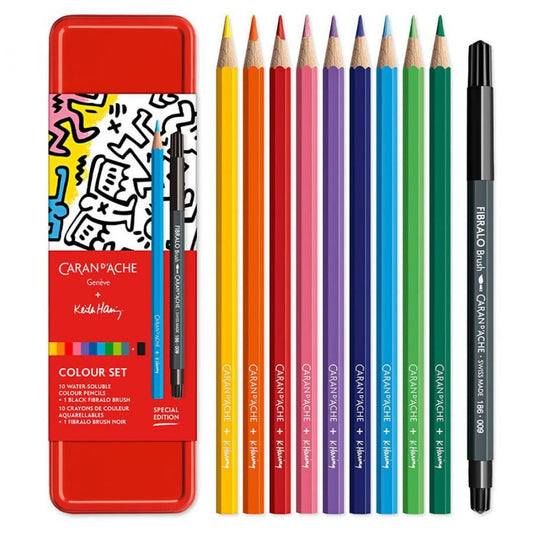 Lápis Aquarelável Caran D’Ache Genève + Keith Haring