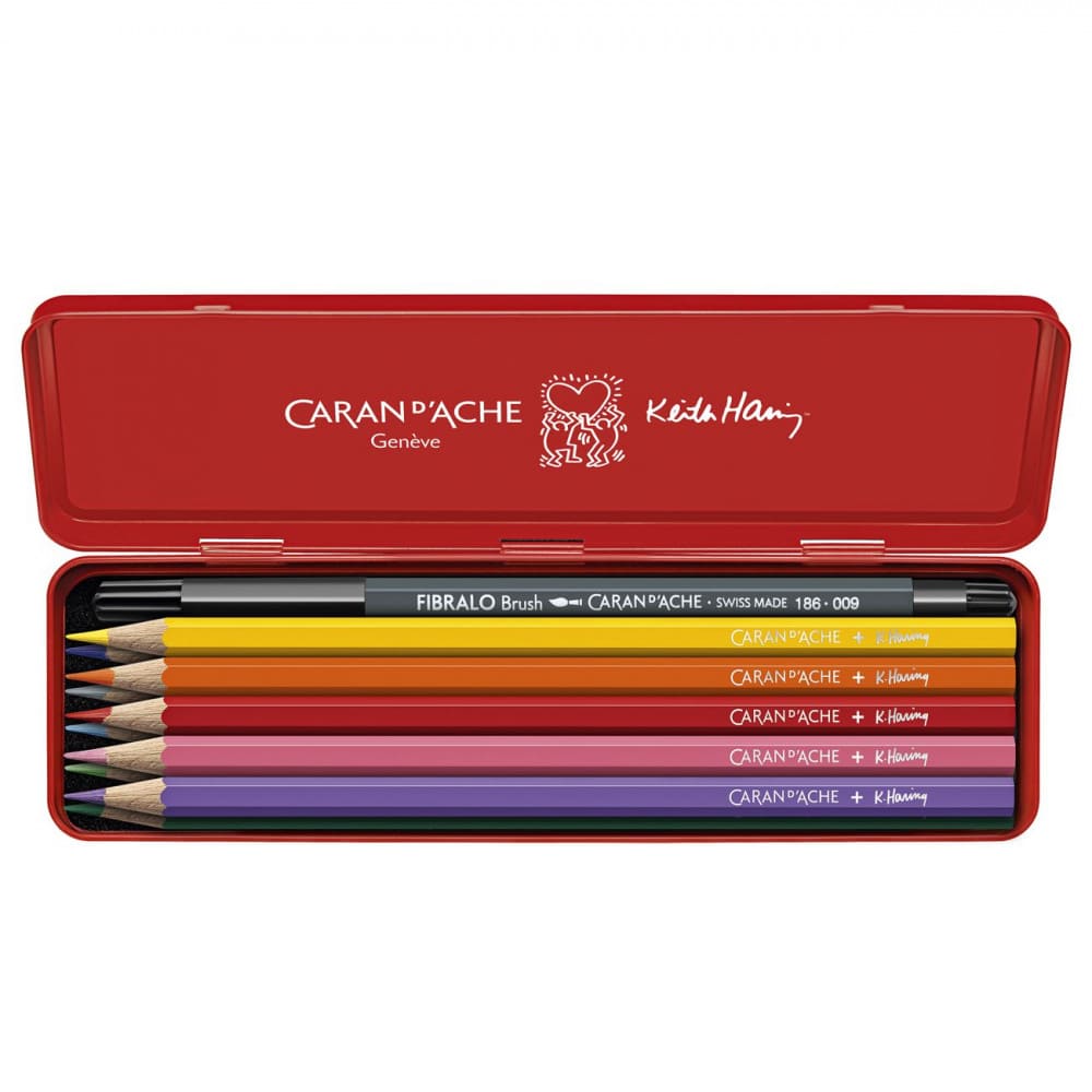 Lápis Aquarelável Caran D’Ache Genève + Keith Haring