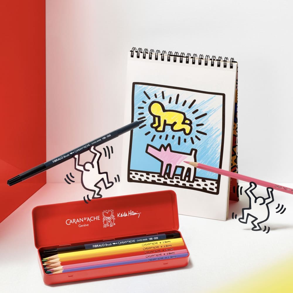 Lápis Aquarelável Caran D’Ache Genève + Keith Haring