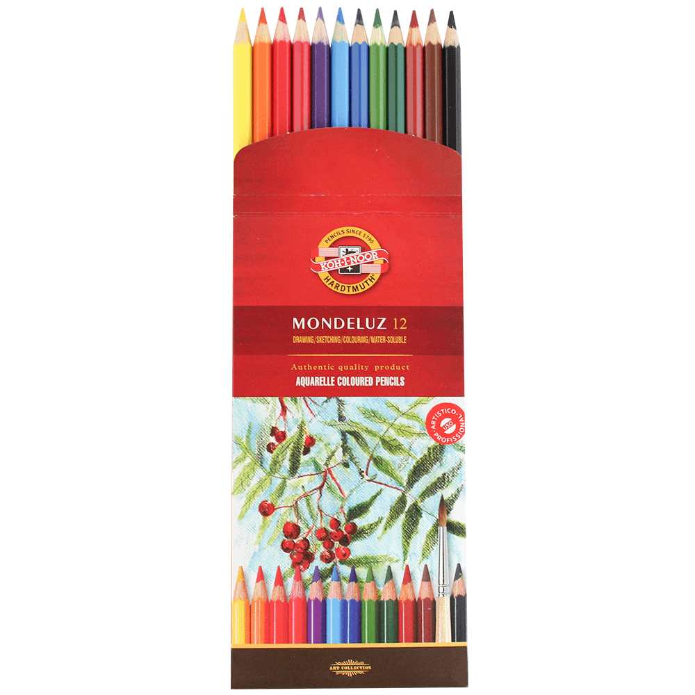 Lápis Aquarelável Arte Koh-I-Noor 12 Cores 3716