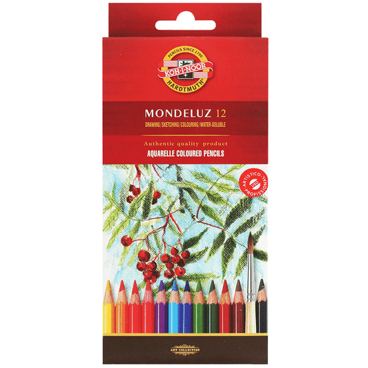 Lápis Aquarelável Arte Koh-I-Noor 12 Cores 3716