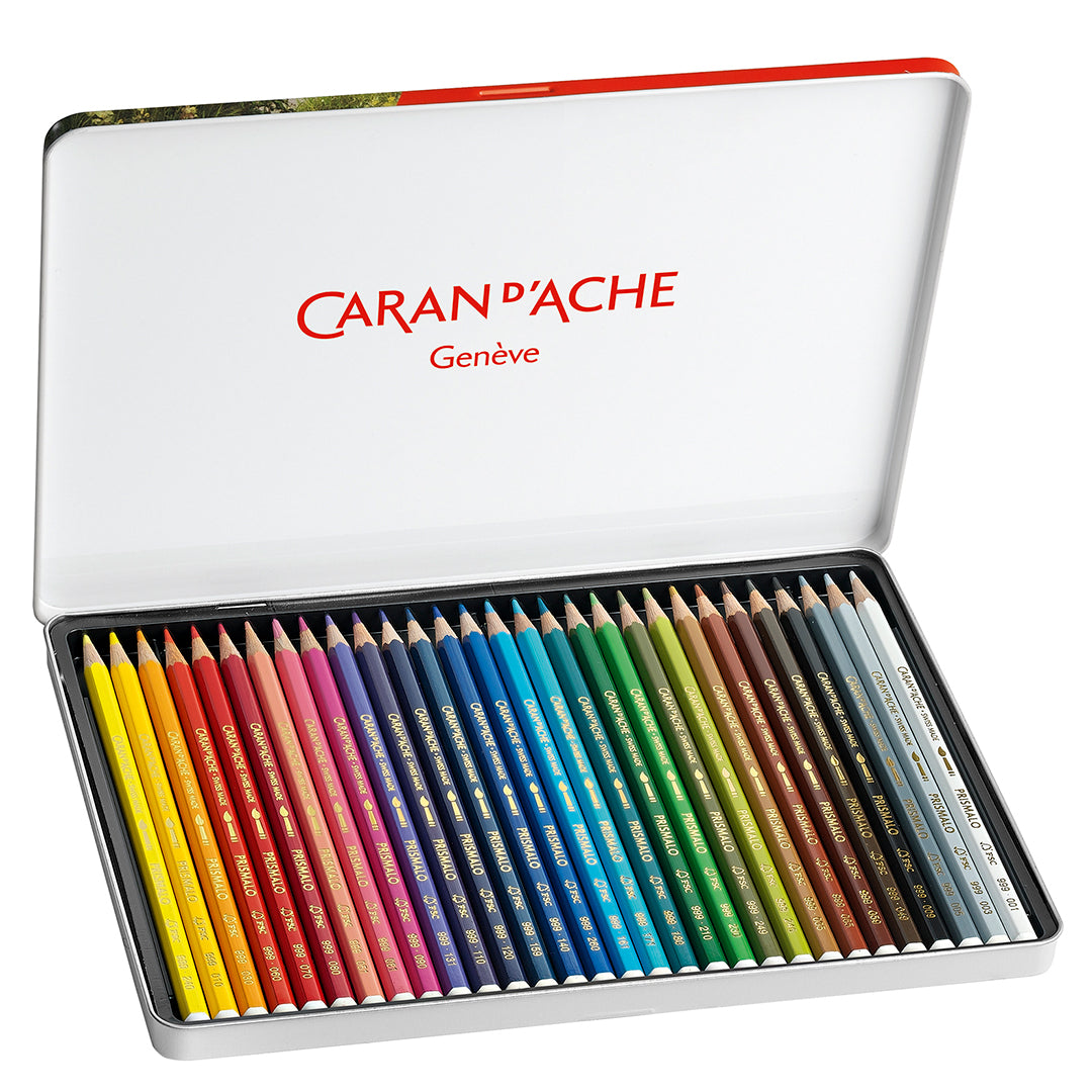 Lápis Aquarelado Caran D'Ache Prismalo 30 Cores