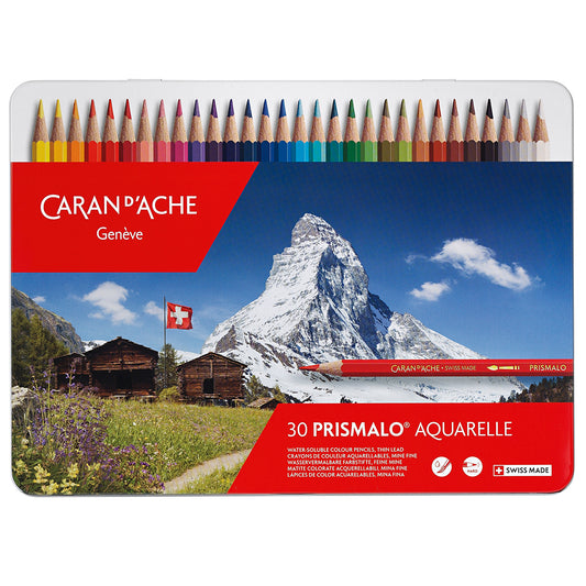Lápis Aquarelado Caran D'Ache Prismalo 30 Cores