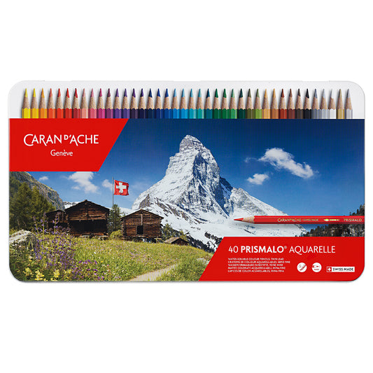 Lápis Aquarelado Caran D'Ache Prismalo 40 Cores