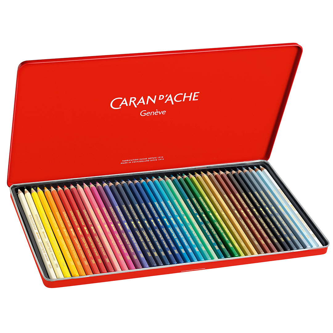 Lápis Aquarelável Supracolor Caran D'Ache 40 Cores