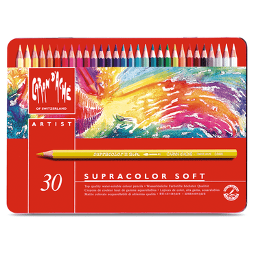 Lápis Aquarelável Supracolor Caran D'Ache 30 Cores