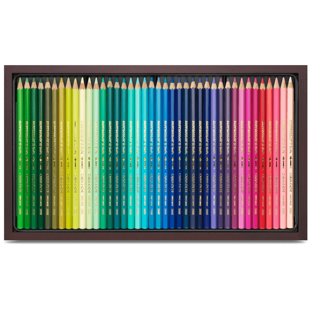 Lápis Aquarelável Supracolor Caran D'Ache 80 Cores Madeira
