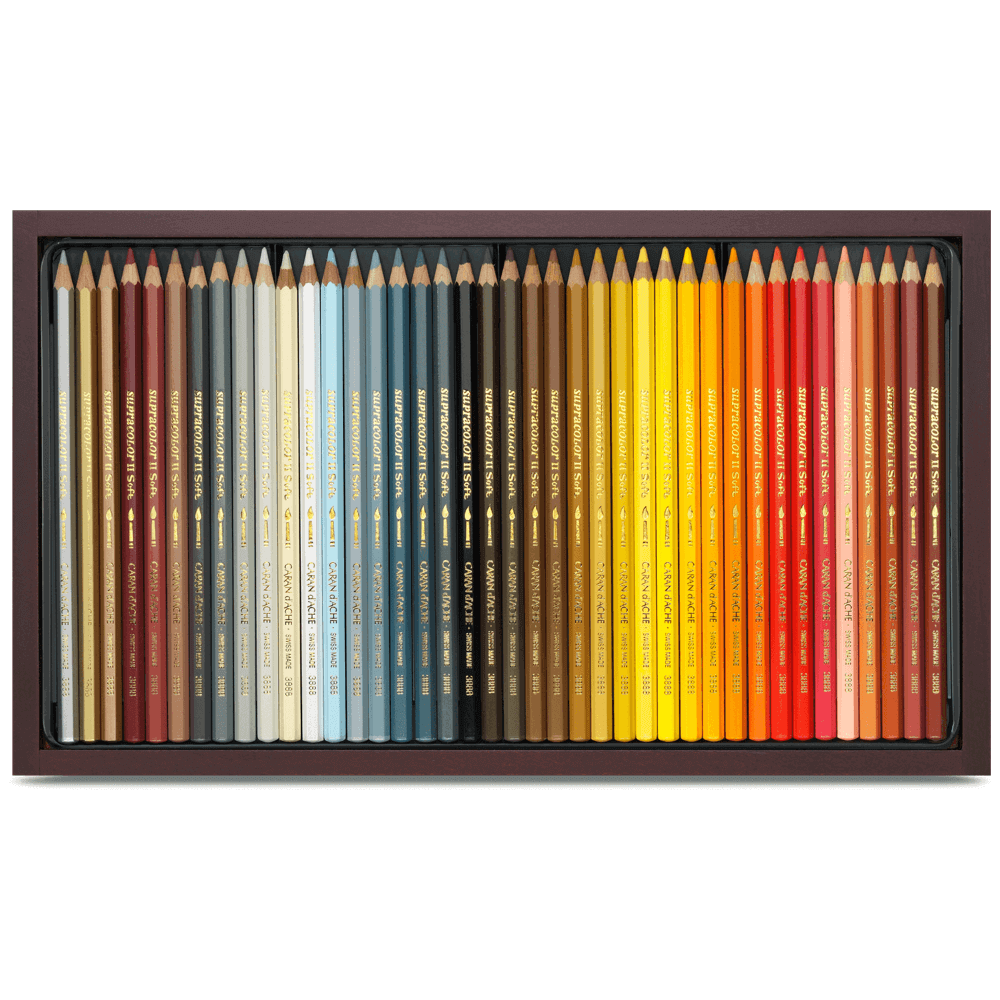 Lápis Aquarelável Supracolor Caran D'Ache 80 Cores Madeira