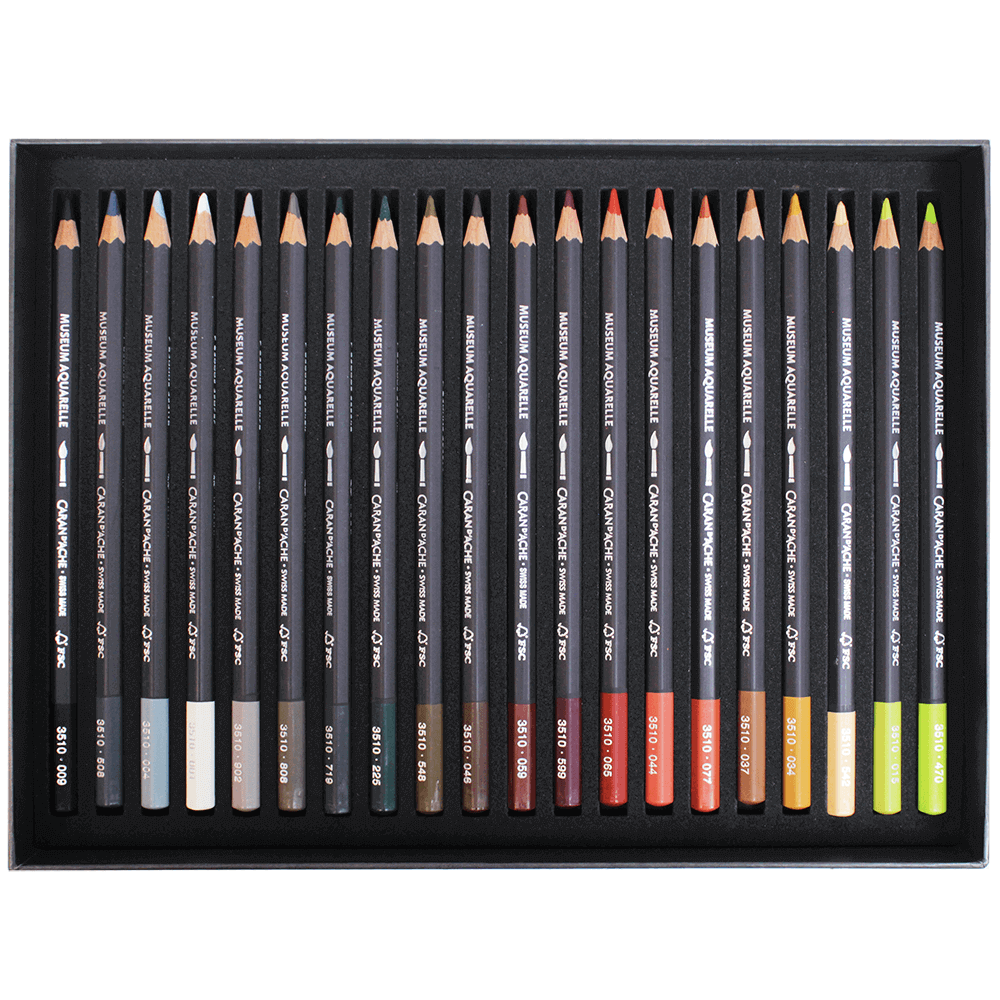 Lápis Aquarela Caran d'Ache Museum 40 Cores
