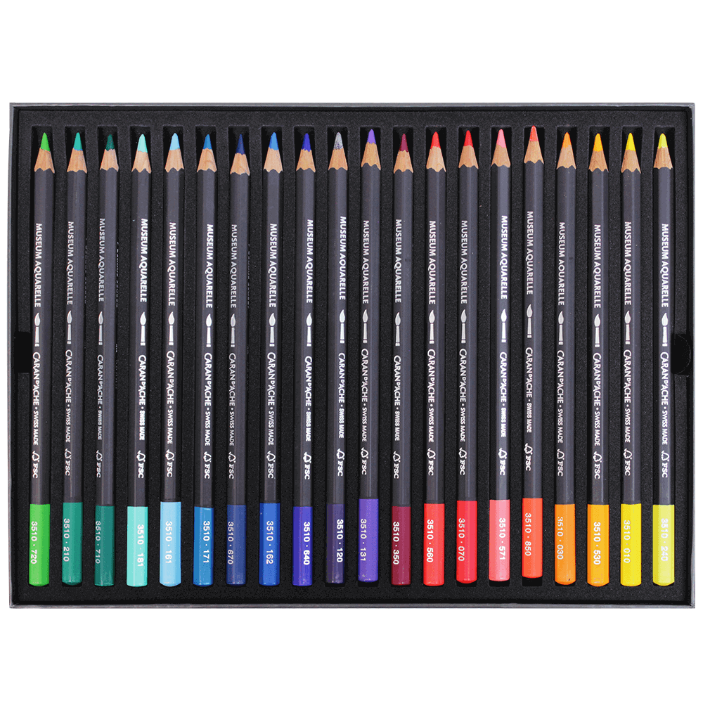 Lápis Aquarela Caran d'Ache Museum 40 Cores