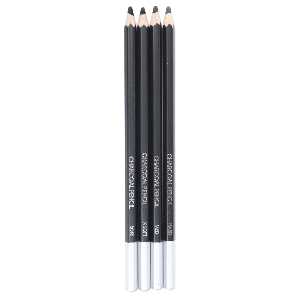 Lápis Carvão Charcoal Sinoart com 4 Unidades
