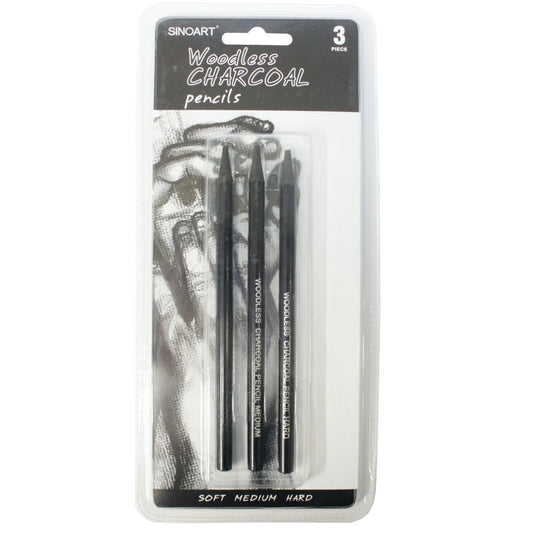 Lápis Carvão Integral Sinoart 3 Unidades