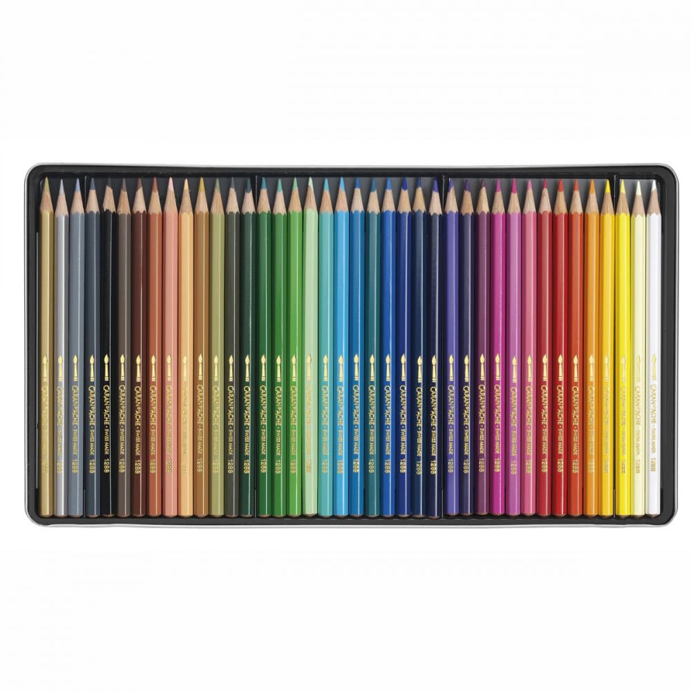 Lápis Cor Aquarelável Caran d'Ache Fancolor 40 Cores